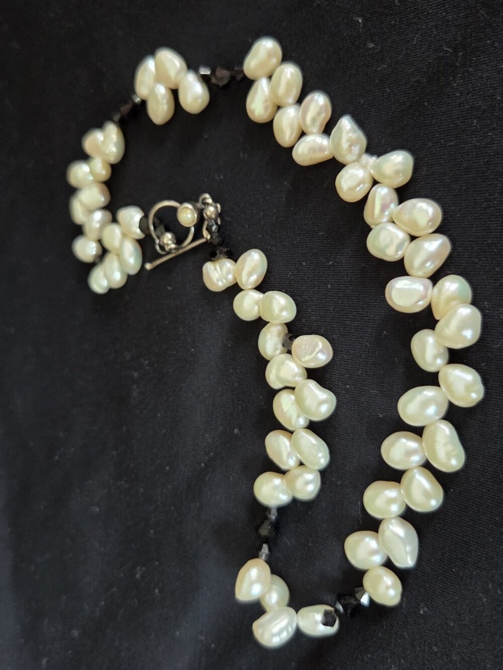 Vintage Signed RL Freshwater Pearl Sterling Silver 925 Necklace